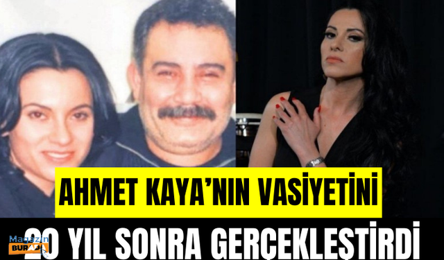 Ahmet Kaya’nın vasiyetini 20 yıl sonra gerçekleştirdi