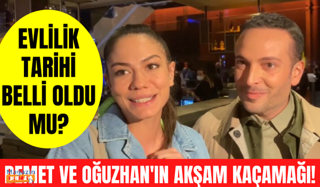 Demet Özdemir ve Oğuzhan Koç'un akşam kaçamağı! Apar topar onu izlemeye gittiler!