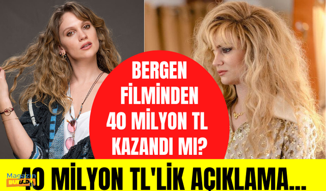 Farah Zeynep Abdullah, Bergen filminden 40 milyon lira kazandığı iddiasını yalanladı