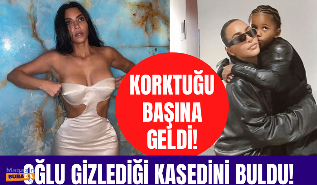 Kim Kardashian küçük oğlu oyun oynarken annesinin seks kasedini buldu