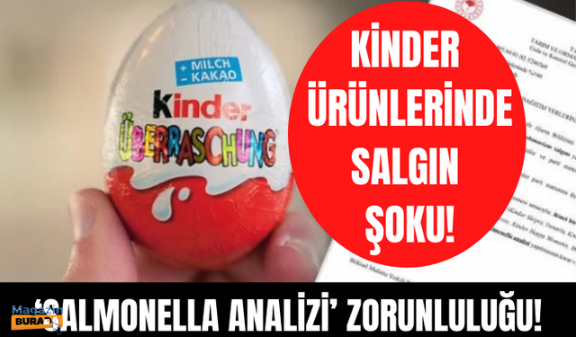 Kinder ürünlerine ‘Salmonella analizi’ zorunluluğu!