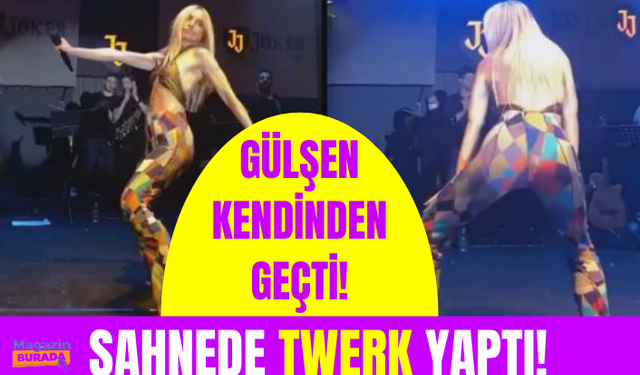 Konserde kendinden geçen Gülşen, twerk yaptı