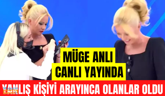 Müge Anlı canlı yayında yanlış kişiyi arayınca olanlar oldu