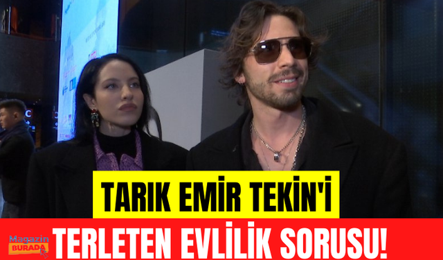 Tarık Emir Tekin kız arkadaşı ile el ele görüntülendi! Tarık Emir Tekin'i terleten evlilik sorusu!