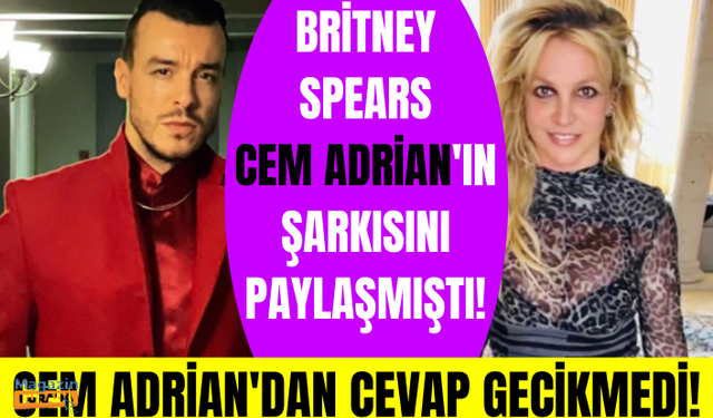 Cem Adrian'dan Britney Spears'ın Kül şarkısını paylaşmasına yorum: Dünya tuhaf bir yer