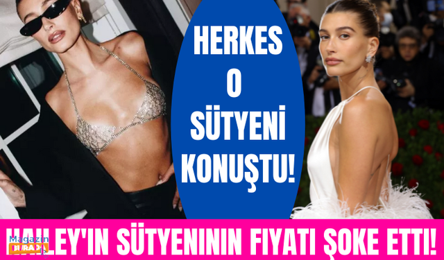 Hailey Baldwin'in Met Gala partisindeki sütyenin fiyatı şoke etti