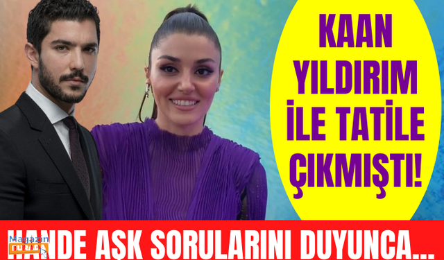 Hande Erçel mor kıyafetiyle yine göz kamaştırdı! Hande, Kaan Yıldırım sorusunu duyunca...