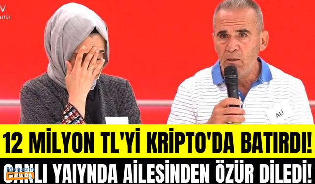 12 milyonluk serveti kriptoda heba etti! Canlı yayında ailesinden helallik istedi