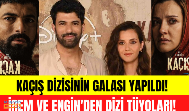 DisneyPlus'ta yayınlanacak Kaçış dizisinin galası! İrem Helvacıoğlu ve Engin Akyürek'ten tüyolar!