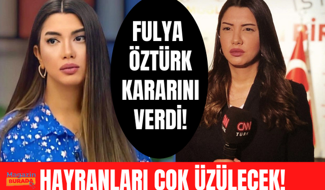 Fulya Öztürk'ten üzen açıklama "Önümüzdeki yıl program yapmak istemiyorum"