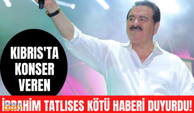 İsrail'de konser veren İbrahim Tatlıses kötü haberi verdi: Sol elim tutmuyor