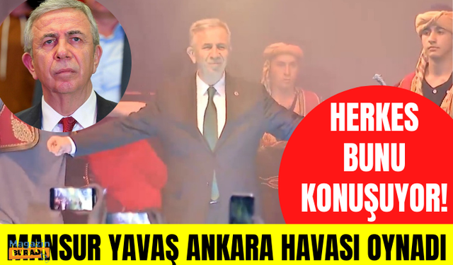 Mansur Yavaş, 3 yılda neler yaptığını anlattığı törende Tan Taşçı ile karşılıklı Ankara havası oynadı