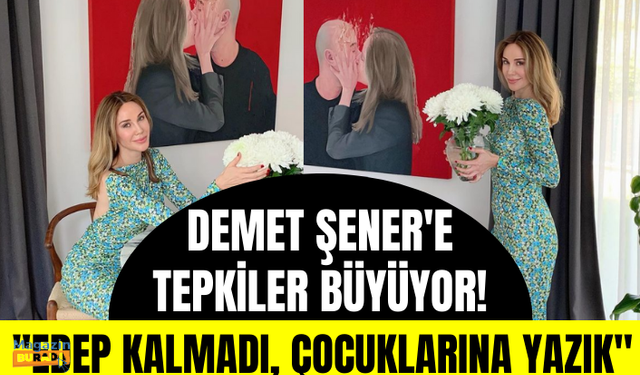 Sevgilisiyle öpüşme pozunu duvara asan Demet Şener'e tepki yağıyor: Edep kalmadı