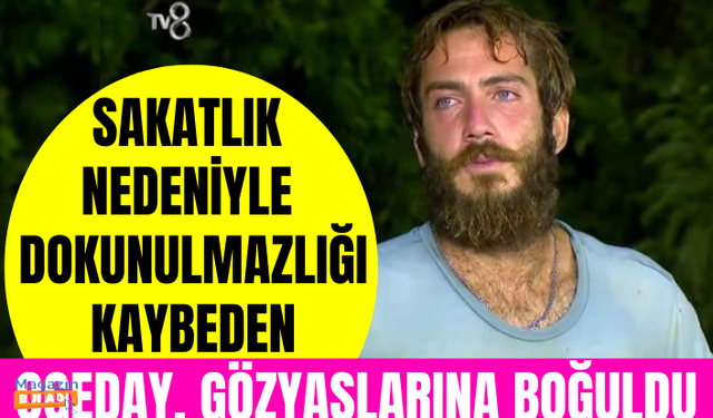 Survivor All Star'da sakatlığından dolayı dokunulmazlığı kaybeden Ogeday, gözyaşlarına boğuldu