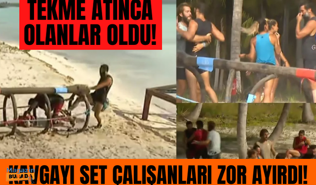 Survivor'da büyük kavga! Set çalışanları, Adem ve Atakan'ı güçlükle ayırdı