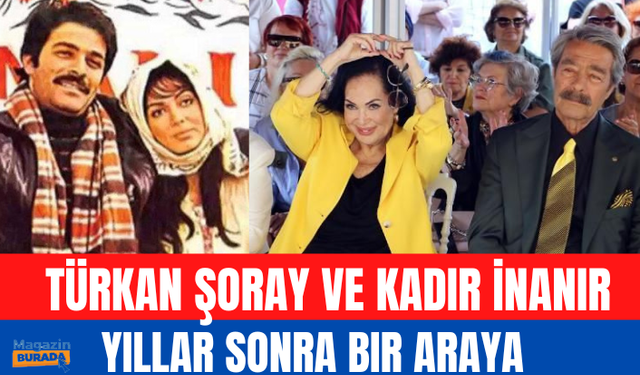 Türkan Şoray ve Kadir İnanır yıllar sonra Eskişehir'de bir araya geldi