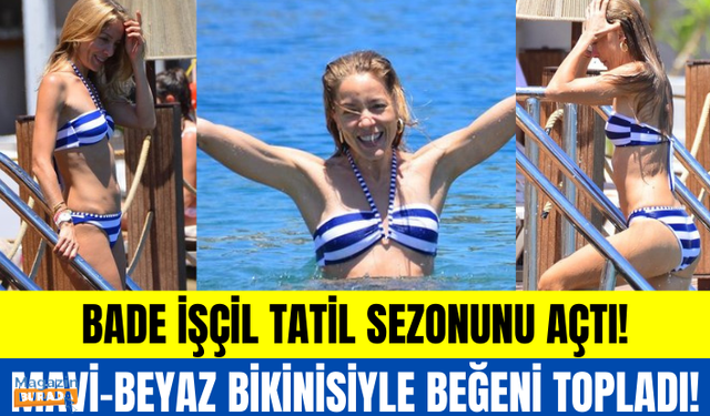 Bodrum'da tatil yapan Bade İşçil fit görüntüsüyle dikkat çekti! Sıcak havaya dayanamadı!