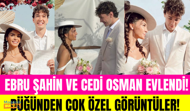 Ebru Şahin ve Cedi Osman evlendi! Ebru Şahin ve Cedi Osman'ın düğününden çok özel görüntüler!