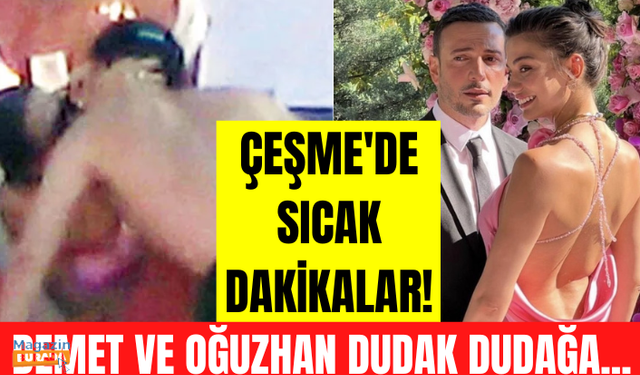 Demet Özdemir ve Oğuzhan Koç plajda öpüşürken görüntülendi!