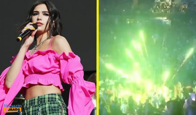 Dua Lipa konserinde havai fişek paniği: 3 yaralı