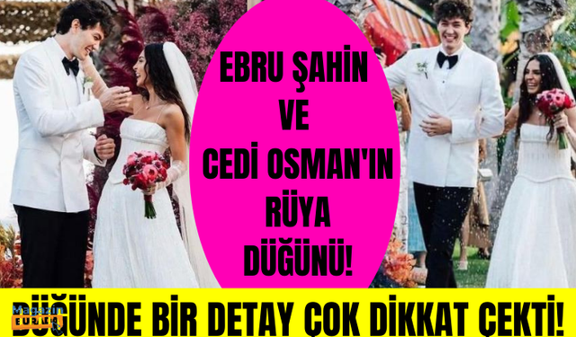 Ebru Şahin ve Cedi Osman Alaçatı'da rüya gibi düğün yaptı! Bir detay dikkat çekti