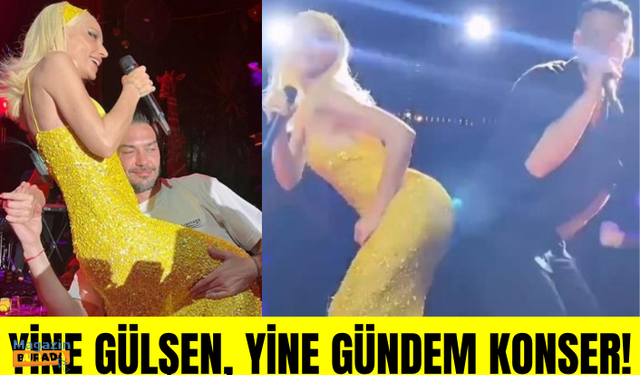 Gülşen konserinde yine yerinde duramadı! Önce erkek arkadaşının kucağına çıktı sonra Edis'le kalça dansı yaptı