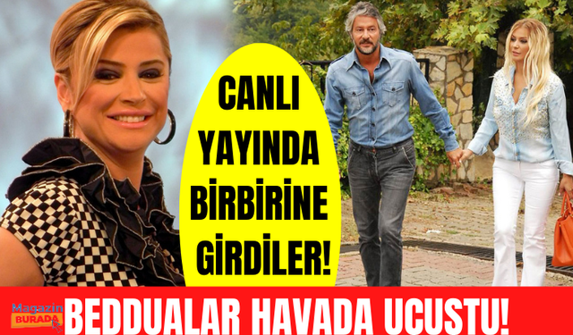 Metin Yüncü ve Songül Karlı canlı yayında birbirine girdi! Beddualar havada uçuştu