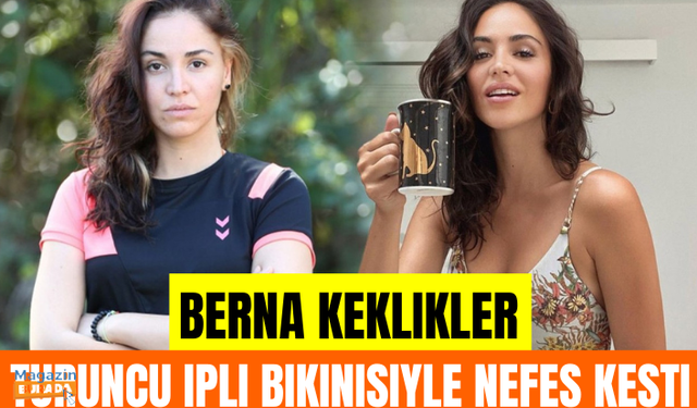 Survivor'un olay ismi Berna Keklikler, turuncu bikinisiyle nefes kesti