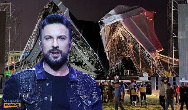 Yıllar sonra Tarkan’ın İzmir’de vereceği konser için kurulan sahne yerle bir oldu!