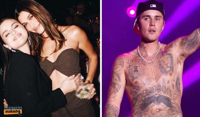 Justin Bieber'in eşi Hailey Bieber ve eski sevgilisi Selena Gomez sarmaş dolaş poz verdi