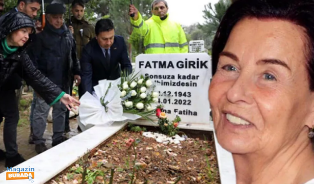 Fatma Girik ölüm yıl dönümünde mezarı başında anıldı