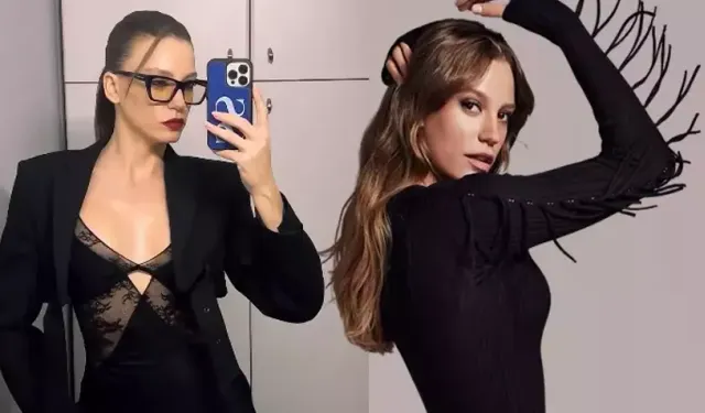 Serenay Sarıkaya davet tarzıyla olay oldu! Tülden elbisesi dikkat çekti