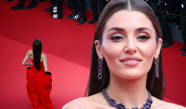 Tarzıyla dillere düştü: Hande Erçel, Cannes Film Festivali’nde!