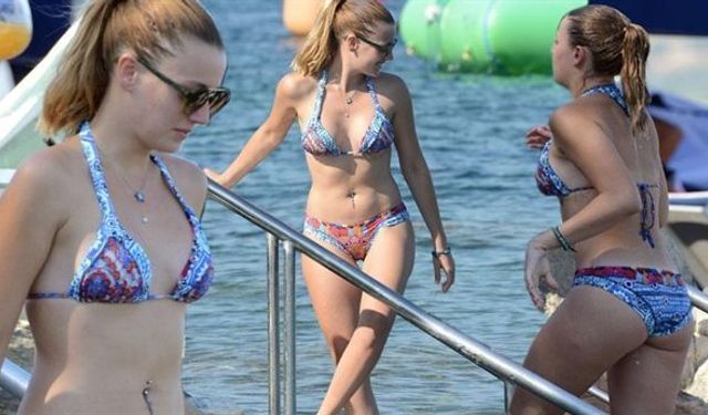 Gizem Karaca'nın bikinili pozları olay oldu...