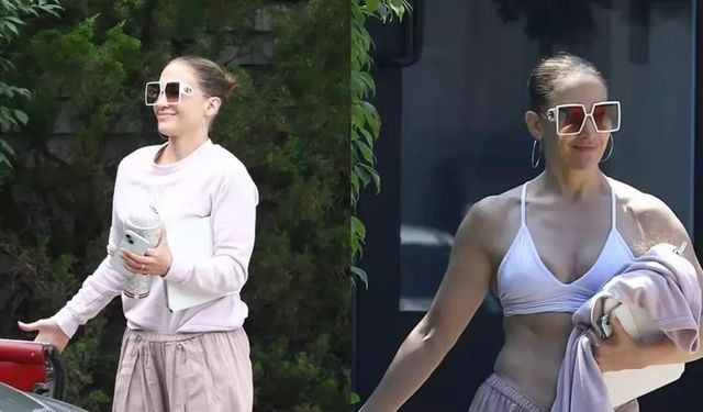 Jennifer Lopez stresini sporda attı