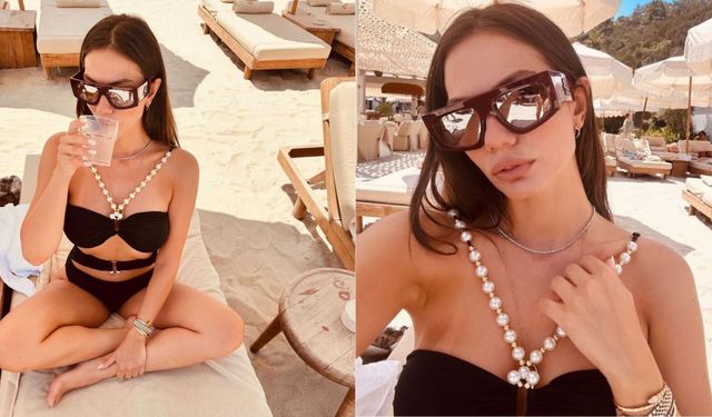 Demet Özdemir'in tatil keyfi devam ediyor