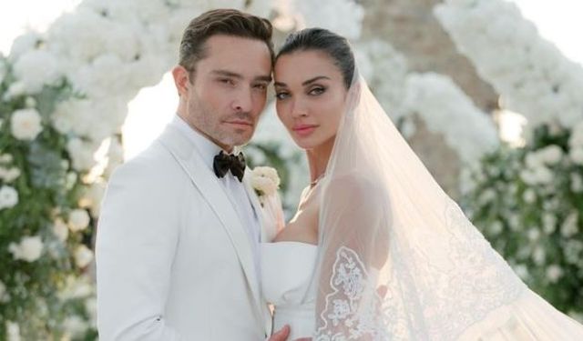 Ed Westwick ve Amy Jackson evlendi!