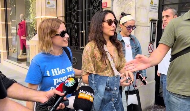 Hazal Kaya ve Melike Şahin gelin alışverişinde!