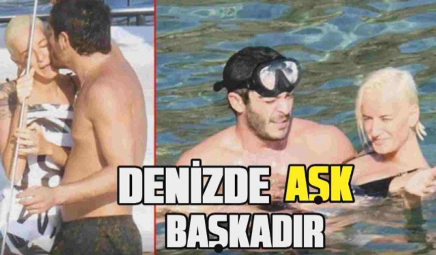 Burak Deniz ve Didem Soydan'ın arkadaşlarıyla tekne keyfi