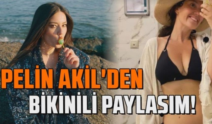 Pelin Akil'den siyah bikinili ayna pozu!