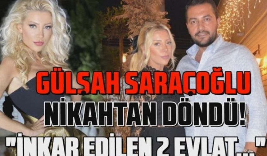 Gülşah Saraçoğlu sevgilisi Gökhan Göz ile nikah masasından döndü!