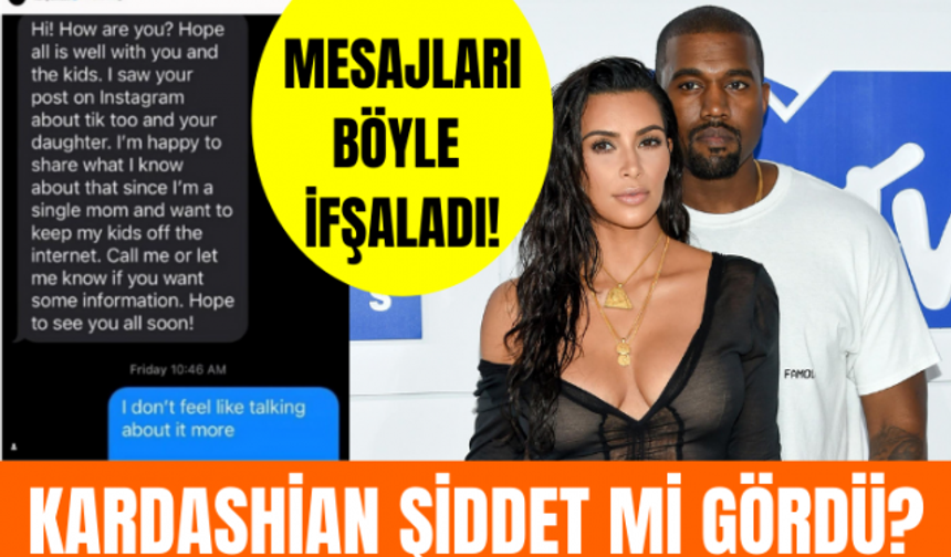 Kim Kardashian, Kanye West'in kendisine şiddet uyguladığını iddia etti