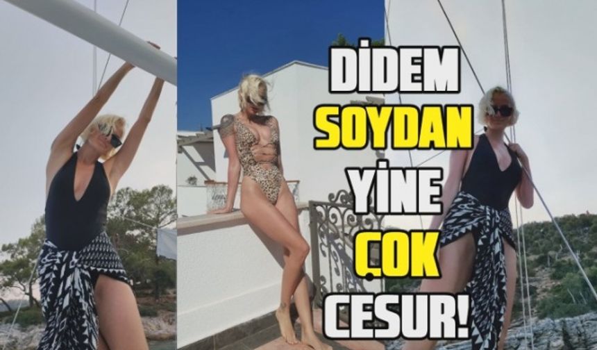 Didem Soydan'ın mayolu tekne pozları hayran bıraktı!