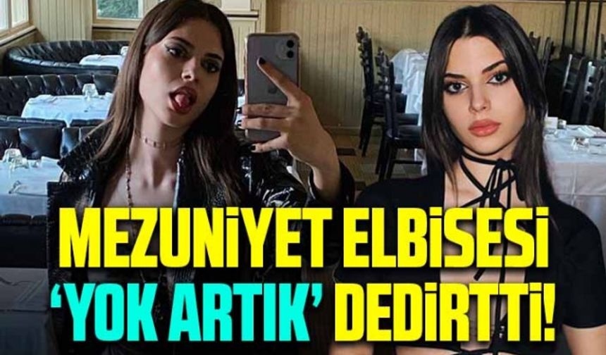 Defne Samyeli'nin kızı Derin Talu liseden mezun oldu! Elbisesi dikkat çekti..