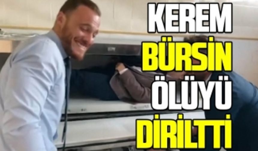 Kerem Bürsin ölüyü diriltti! Yakışıklı oyuncu Sen Çal Kapımı dizisindeki şakalarıyla kırdı geçirdi