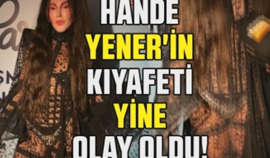 Hande Yener konser kıyafeti ile yine gündem oldu! Ünlü şarkıcının kıyafeti herkesi şoke etti!