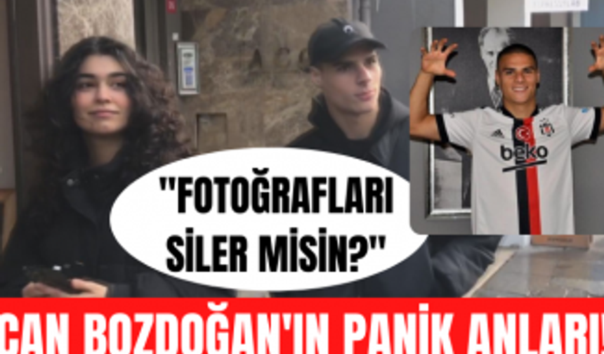 Beşiktaş'ın genç yeteneği Can Bozdoğan'ın Bebek'te panik anları! "Fotoğrafları siler misiniz?"