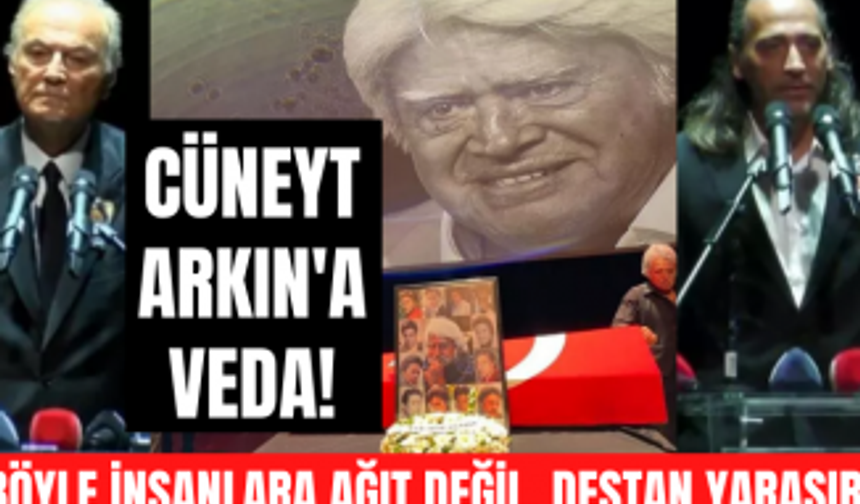 Cüneyt Arkın'a veda! Oğlunun sözleri alkışlandı: Böyle insanlara ağıt değil, destan yaraşır!