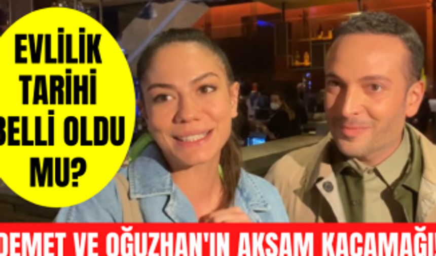 Demet Özdemir ve Oğuzhan Koç'un akşam kaçamağı! Apar topar onu izlemeye gittiler!