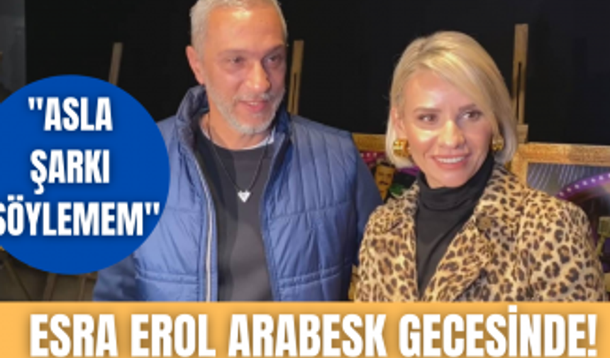 Esra Erol ve eşi Ali Özbir'in arabesk gecesi!